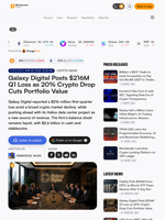 Galaxy Digital Posts $216M Q1 Loss as 20% Crypto Drop Cuts Portfolio Value