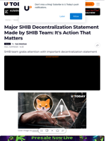 Major SHIB Decentralization Statement Made by SHIB Team: It's Action That Matters