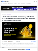 LBank Celebrates 10th Anniversary