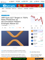 XRP Eyes $27 Target in 750% Rally Prediction as Accumulation Pattern Emerges Above $3 ⋆ ZyCrypto