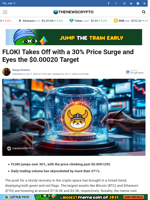 FLOKI Takes Off with a 30% Price Surge and Eyes the $0.00020 Target