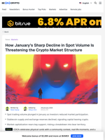 Crypto Market Volume Hits Six-Month Low — Why It Matters