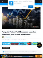 Pump.fun Pushes Past Memecoins, Launches Investment Arm To Back New Projects