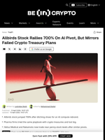 Allbird Shares Jump 700% on AI Pivot, But It Might End Badly