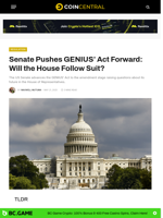 Senate Pushes GENIUS’ Act Forward: Will the House Follow Suit? - CoinCentral