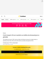 Circle CEO signals mainstream transition with expansion across 40 developing nations