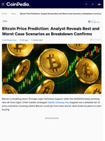 Bitcoin Price Prediction: Analyst Reveals Best and Worst Case Scenarios as Breakdown Confirms