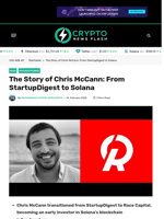 The Story of Chris McCann: From StartupDigest to Solana - Crypto News Flash