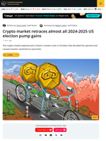 Crypto Market Gives Back Nearly All Gains from 2024 and 2025 in Round Trip