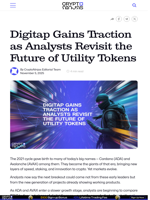 Digitap Gains Traction as Analysts Revisit the Future of Utility Tokens
