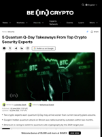 5 Quantum Q-Day Takeaways From Top Crypto Security Experts