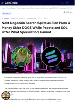 Next Dogecoin Search Splits as Elon Musk X Money Skips DOGE While Pepeto and SOL Offer What Speculation Cannot