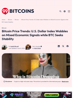 Bitcoin Price Trends: U.S. Dollar Index Wobbles on Mixed Economic Signals while BTC Seeks Stability - 99Bitcoins