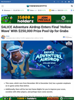 $ALICE Adventure Airdrop Enters Final 'Hollow Wave' With $250,000 Prize Pool Up for Grabs - TheNewsCrypto