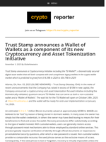 Trust Stamp announces a Wallet of Wallets as a component of its new Cryptocurrency and Asset Tokenization Initiative