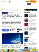 Tether Dominates Crypto Revenue With $5.2 Billion in 2025 – Crypto News Bitcoin News
