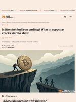 Is Bitcoin’s bull run ending? What to expect as cracks start to show - AMBCrypto