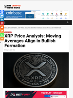 XRP Price Analysis: Moving Averages Align in Bullish Formation - The Crypto News Wire