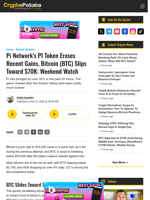 Pi Network’s PI Token Erases Recent Gains, Bitcoin (BTC)
Slips Toward $70K: Weekend Watch