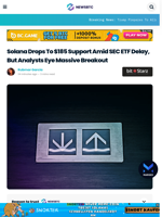Solana Dips To $185 Amid SEC ETF Delay, But Analyst Eyes $360