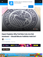 Expert Explains Why Fed Rate Cuts Are Not Imminent — Should Bitcoin Faithfuls Hold On? | Bitcoinist.com