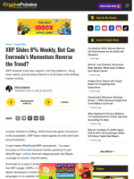 XRP Slides 8% Weekly, But Can Evernode’s Momentum Reverse the Trend?