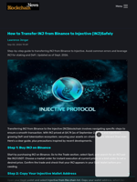 How to Transfer INJ from Binance to Injective  (INJ)Safely - Blockchain.News