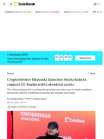 Bitpanda launches blockchain for tokenized assets aimed at European banks, fintechs