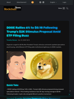 DOGE Rallies 6% to $0.18 Following Trump's $2K Stimulus Proposal Amid ETF Filing Buzz - Blockchain.News