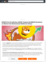 BONK Price Prediction: BONK Targets $0.000025 Breakout as Meme Coin Momentum Builds on Solana - Brave New Coin