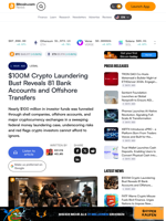 $100M Crypto Laundering Bust Reveals 81 Bank Accounts and Offshore Transfers – Legal Bitcoin News