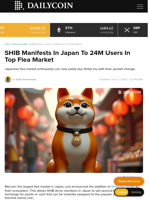 SHIB Manifests In Japan To 24M Users In Top Flea Market - DailyCoin