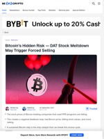 How Do Plunging Bitcoin DAT Company Stocks Create a Vicious Cycle?