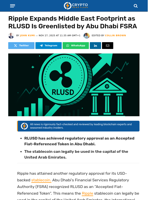 Ripple Expands Middle East Footprint as RLUSD Is Greenlisted by Abu Dhabi FSRA