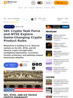 SEC Crypto Task Force and NYSE Explore Game-Changing Crypto Product Rules – Regulation Bitcoin News
