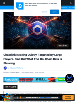 Chainlink Is Being Quietly Targeted By Large Players. Find Out What The On-Chain Data Is Showing | Bitcoinist.com