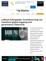 Lalitesh Katragadda: Crowdsourcing can transform global mapping and governance | Raoul Pal