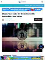 Bitcoin Faces Make-or-Break Moment In September, Here's Why - Analyst