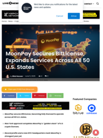 MoonPay Secures BitLicense, Expands Services Across All 50 U.S. States | Live Bitcoin News