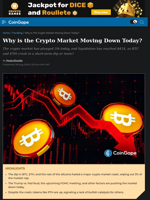 Why is the Crypto Market Moving Down Today?