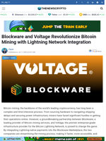 Blockware and Voltage Revolutionize Bitcoin Mining with Lightning Network Integration