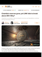 Chainlink reserves grow, yet LINK fails to break above $10: Why? - AMBCrypto