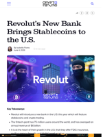 Revolut’s New Bank Brings Stablecoins to the U.S.
