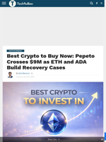 Best Crypto to Buy Now: Pepeto Crosses $9M as ETH and ADA Build Recovery Cases - TechBullion