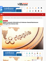 Ripple Commits $250,000 to 25 Veteran-Owned Businesses Through Hire Heroes USA - The Crypto News Wire