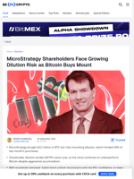 MicroStrategy Investors Face Risks From Saylor’s Bitcoin Addiction