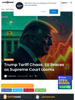 Trump Tariff Chaos: EU Braces as Supreme Court Looms | Live Bitcoin News