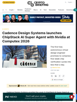 Cadence Design Systems launches ChipStack AI Super Agent with Nvidia at Computex 2026
