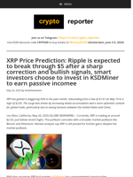 XRP Price Prediction: Ripple is expected to break through $5 after a sharp correction and bullish signals, smart investors choose to invest in KSDMiner to earn passive incomee