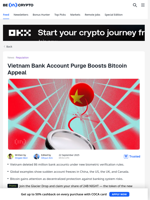 Vietnam Bank Account Purge Boosts Bitcoin Appeal - BeInCrypto